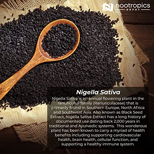 Nigella Sativa Extract Capsules 200mg 120 Count A8397