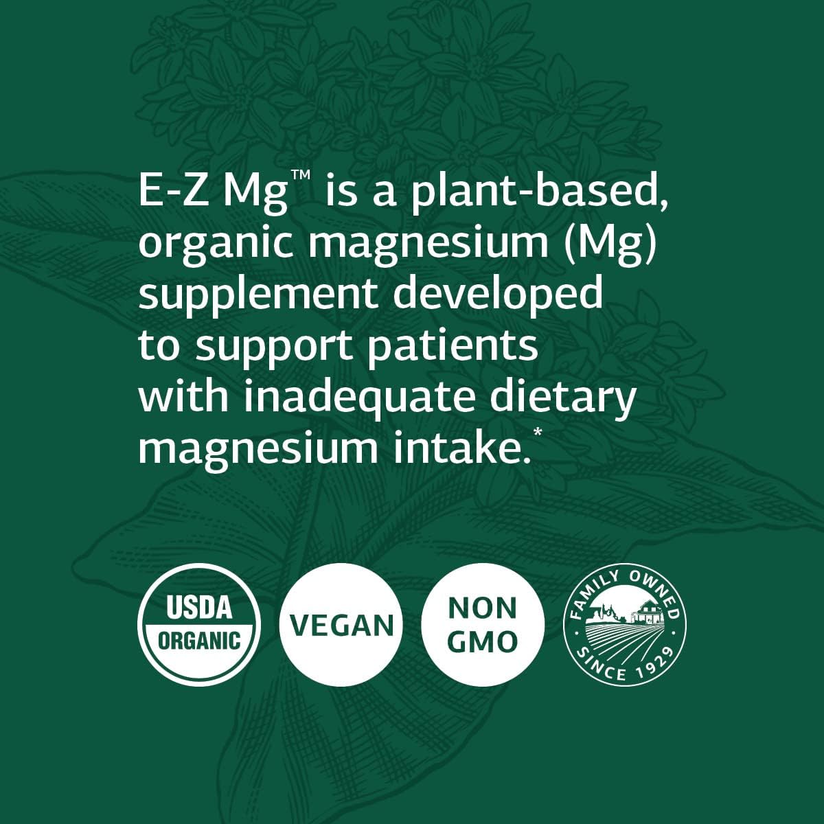 Plant-Based Organic Magnesium Tablets H7767