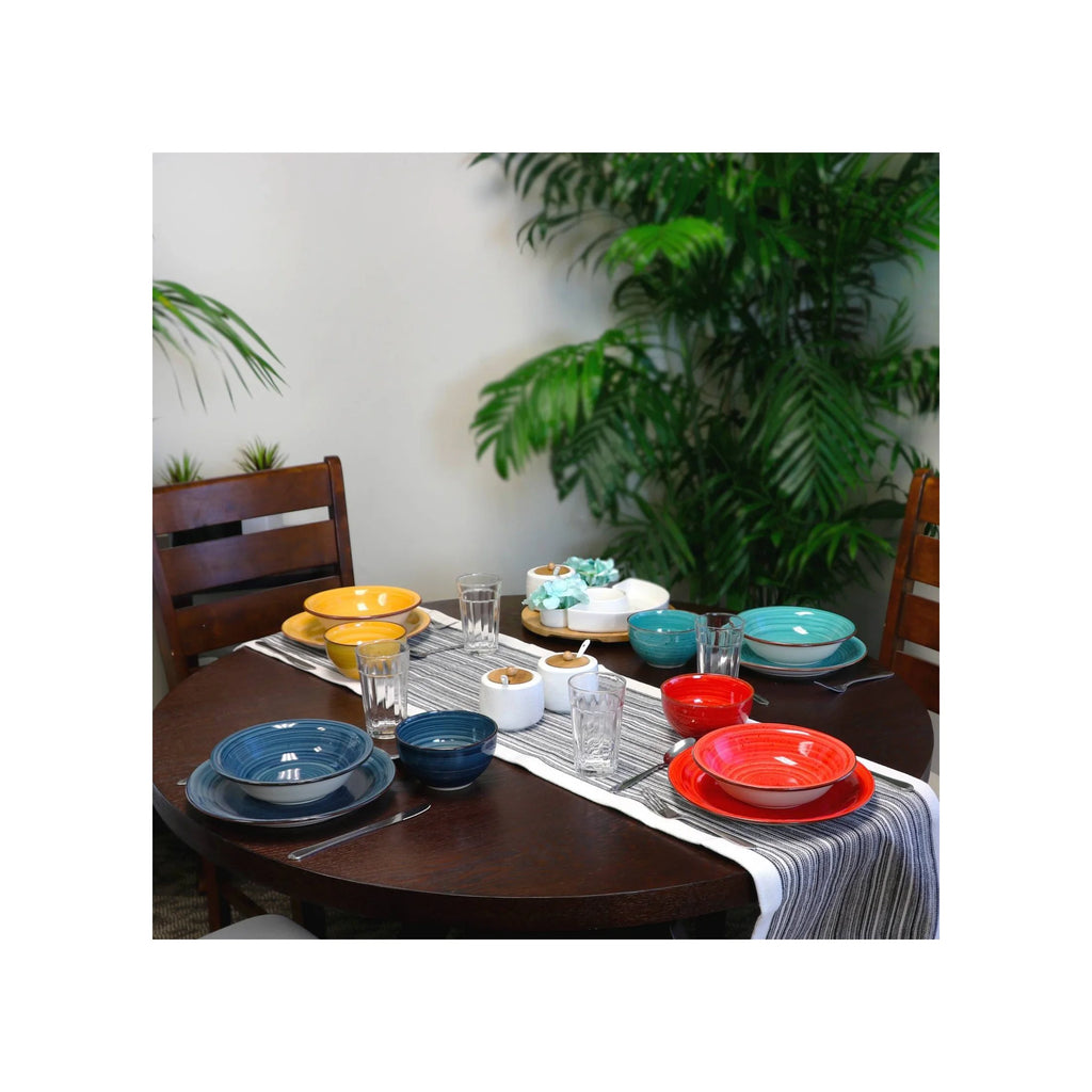 28pc Stoneware Speckle Dinnerware Set T14123