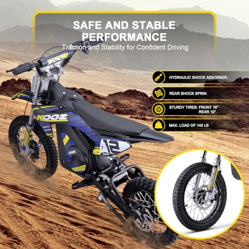 Blue 36V 1000W Electric Dirt Bike with 16" Tire W829555