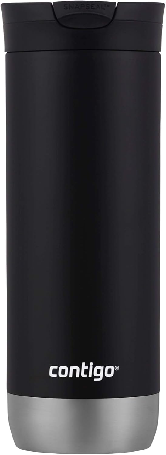 Stainless Steel Travel Mugs with Splash-Proof Lids J87734