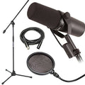 Dynamic Vocal Mic with Mic Boom Stand Pop Filter XLR Cable Y85327