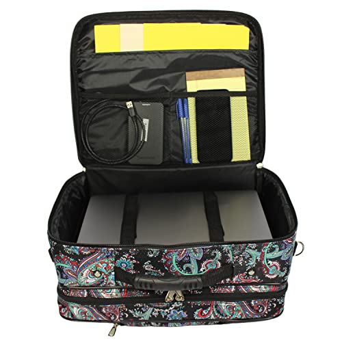 Women's Fashion Print Rolling 17" Laptop Case H3991