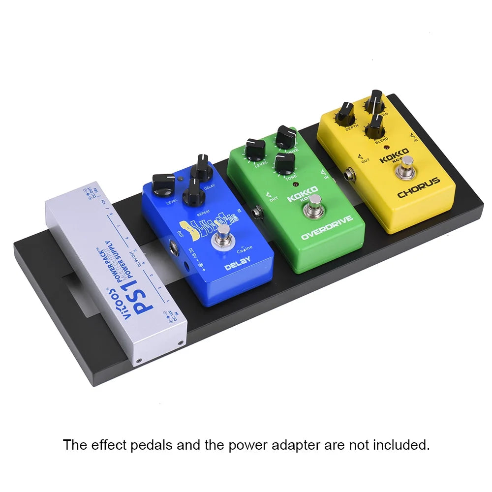 Mini Aluminum Alloy Guitar Pedal Board with Carrying Bag T107130