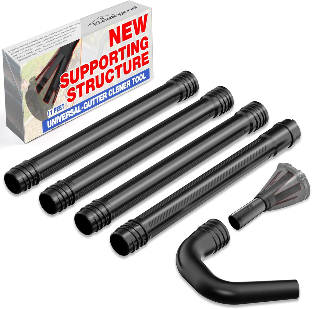 Universal Gutter Cleaning Kit for Leaf Blowers with Vacuum Attachment X4846