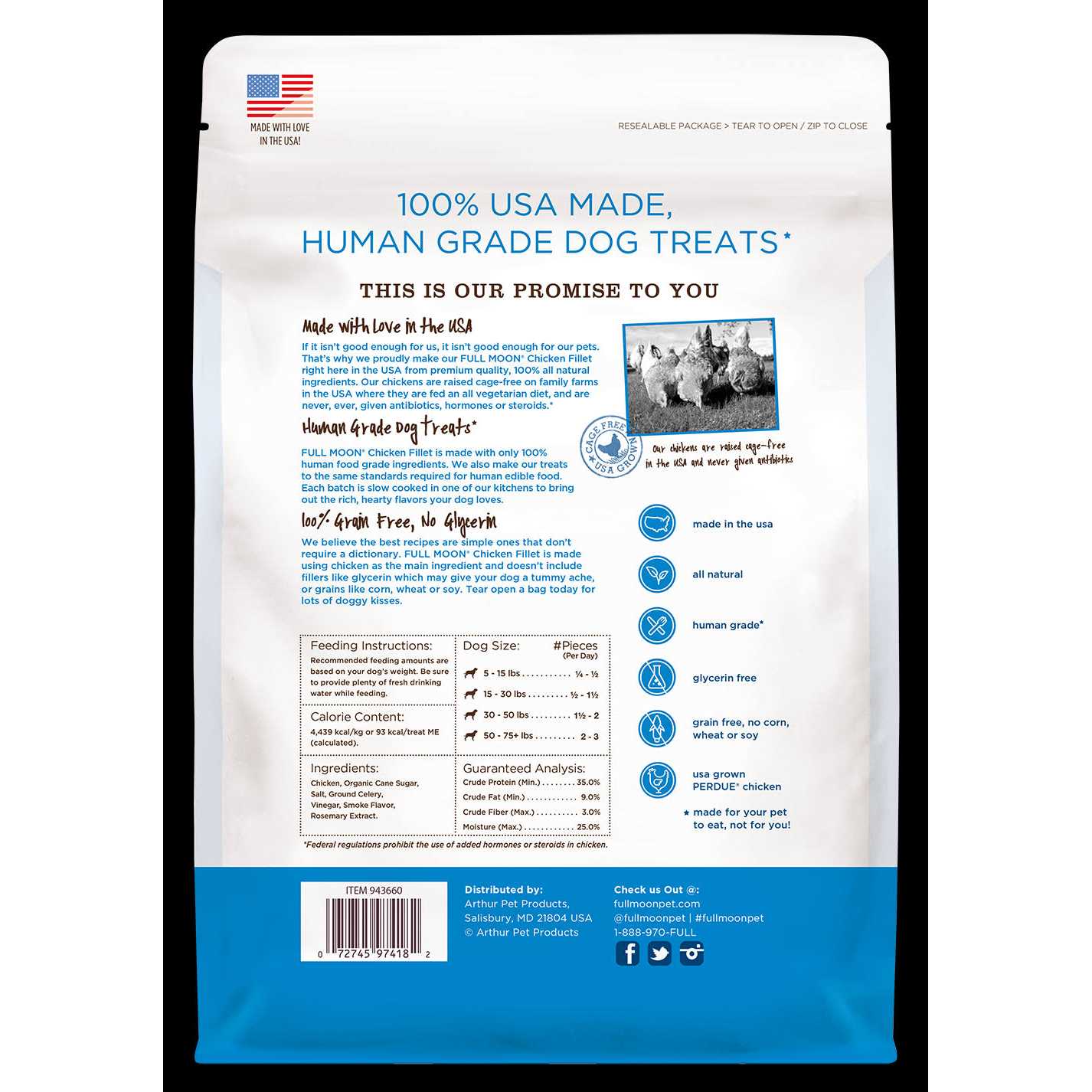 48 oz Chicken Fillet Dog Treats B777623