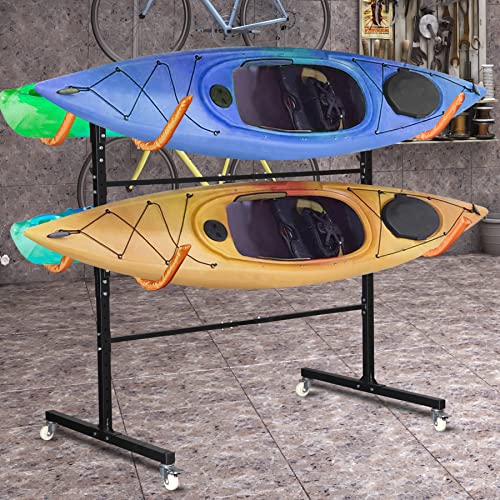 Freestanding Kayak Storage Rack for 2 Kayaks, Heavy Duty S966