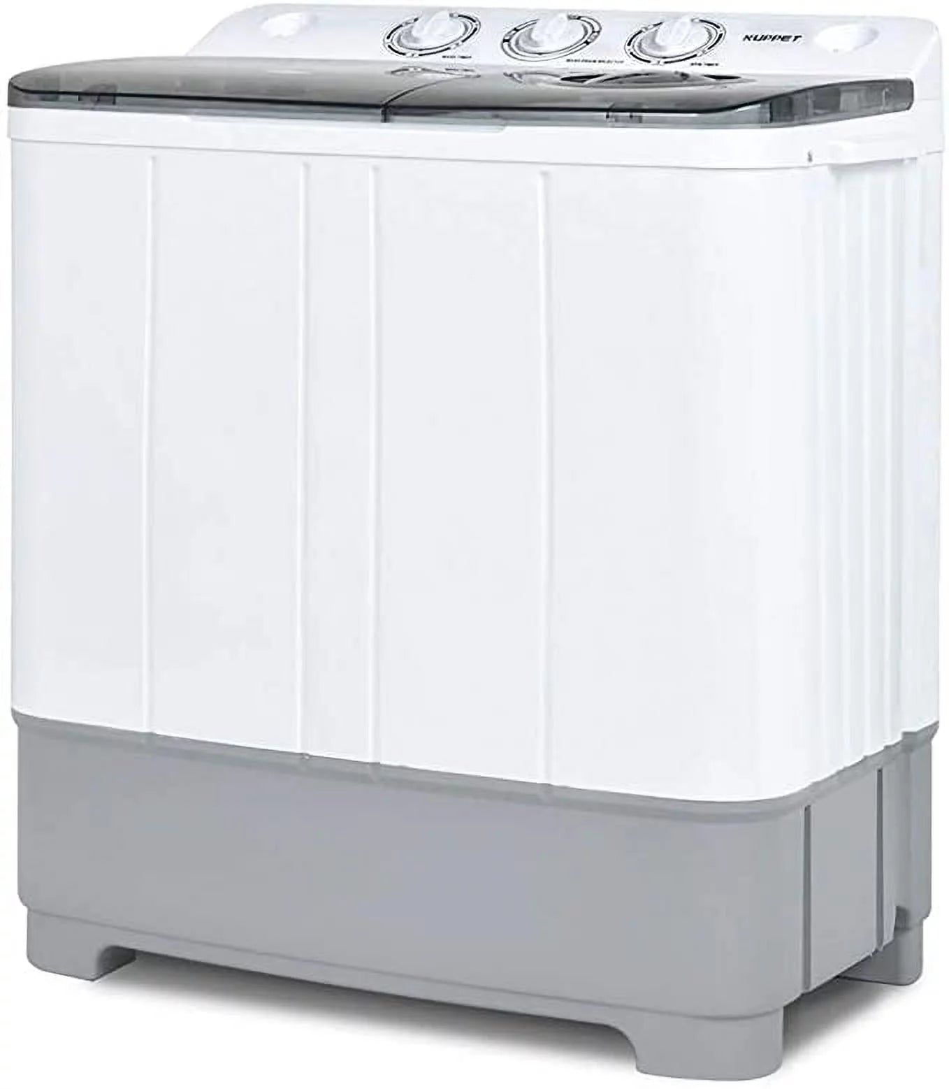 White & Grey Portable Twin Tub Washer Spin Dryer Z17672