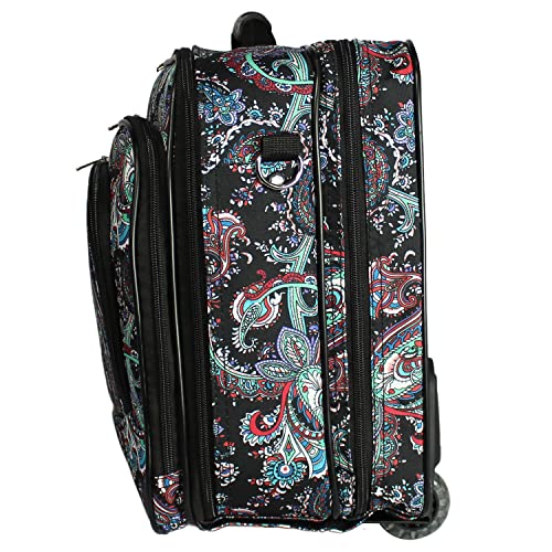 Women's Fashion Print Rolling 17" Laptop Case H3991