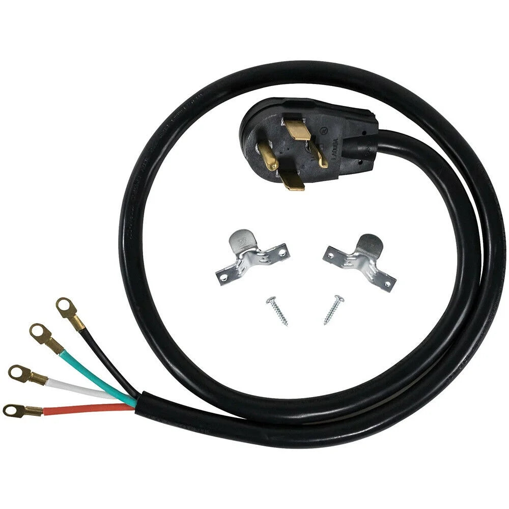 4 Prong 5 Ft. Universal Electric Dryer Power Cord 30 Amp X4041