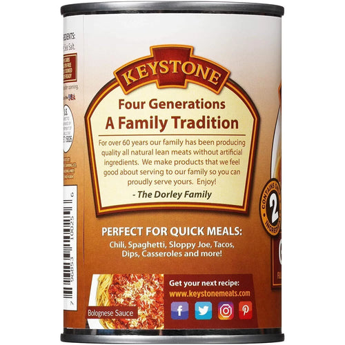 (12 Pack) Ground Beef 14 oz Can Fully Cooked O15844