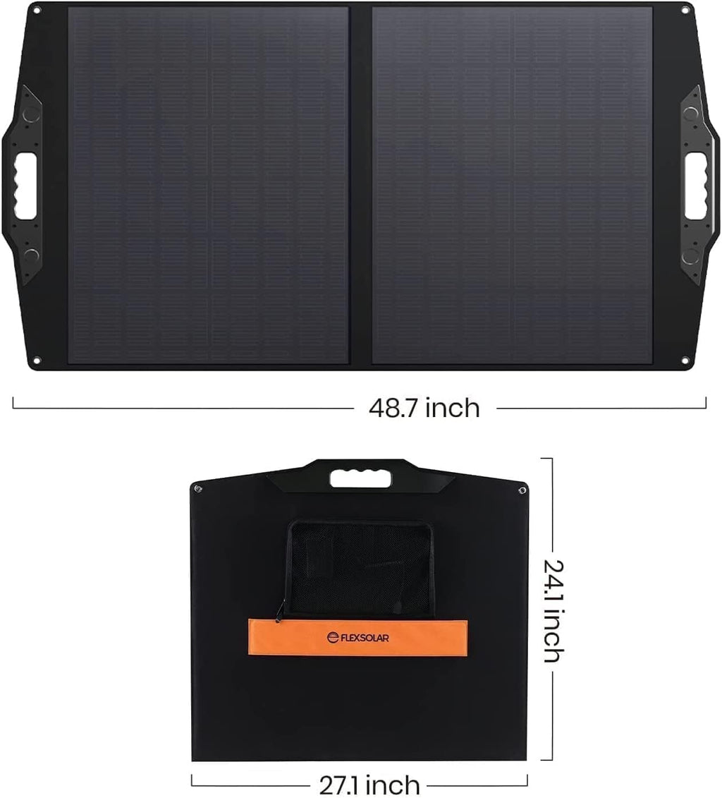 100W Foldable Solar Panel with DC Port J629339
