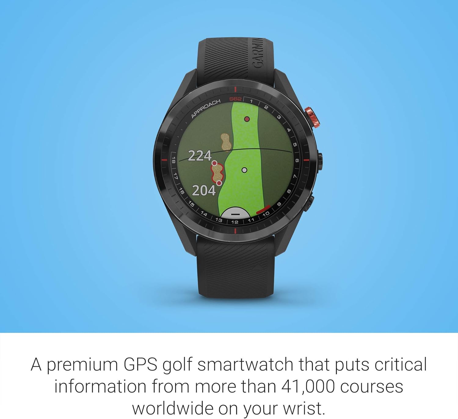 Black Golf GPS Watch K80056