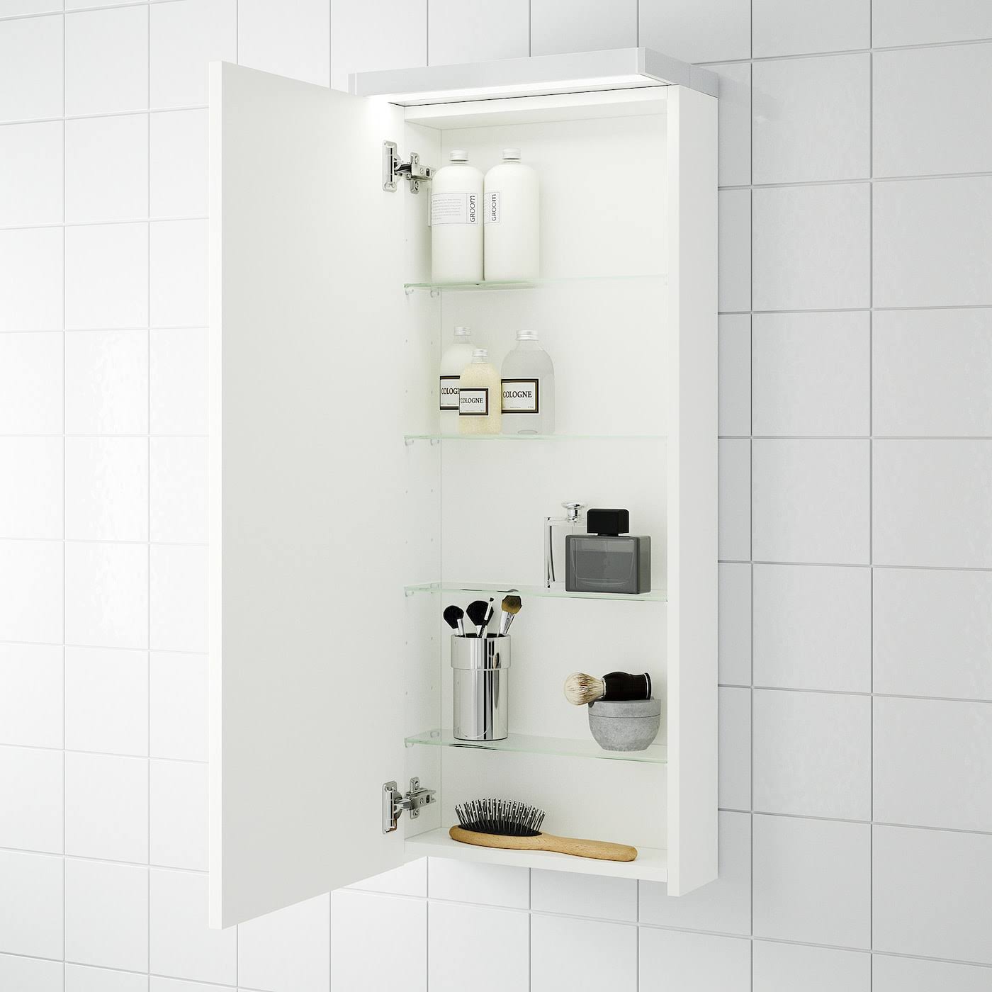 White Wall Cabinet with 1 Door P57318