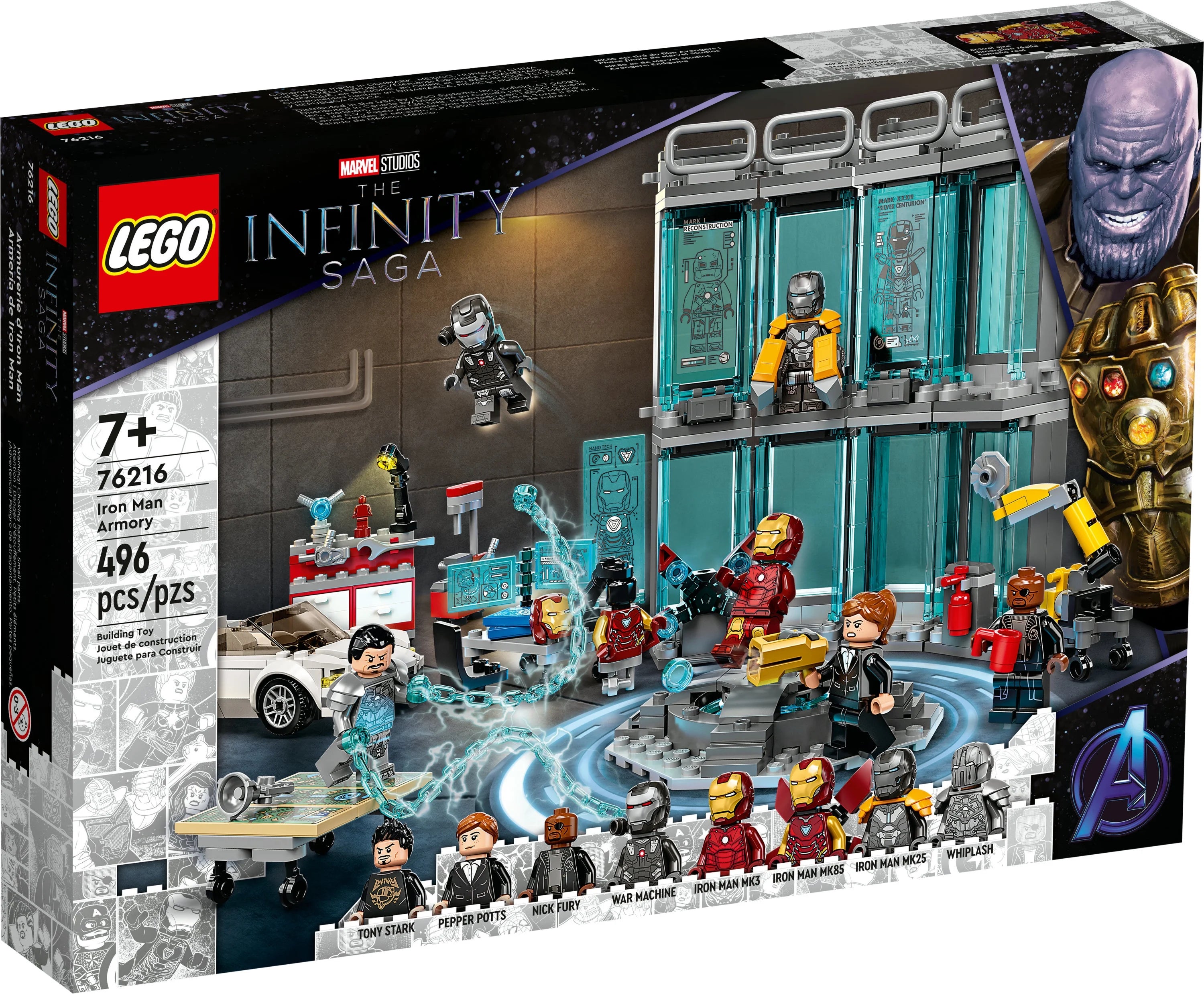 LEGO Marvel Iron Man Armory Toy Building Set 76216 L355