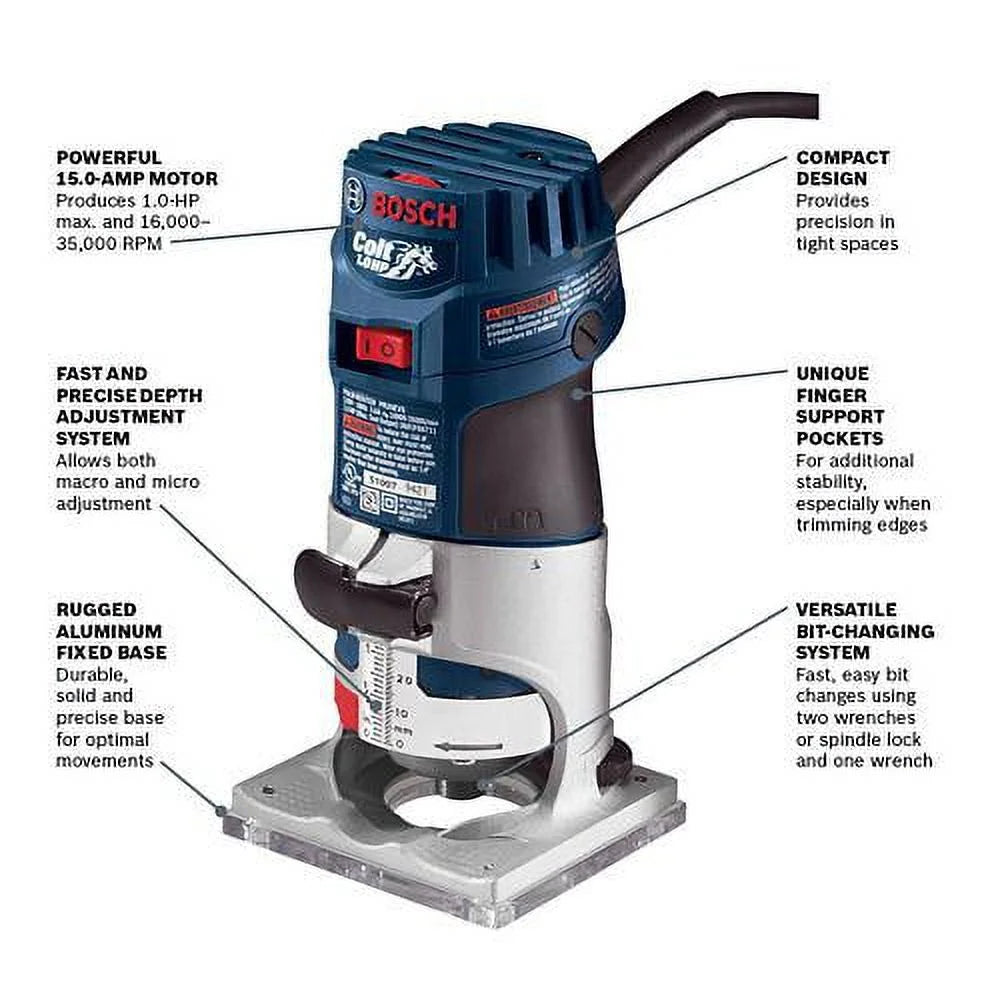 1 HP Electric Variable Speed Palm Router A750