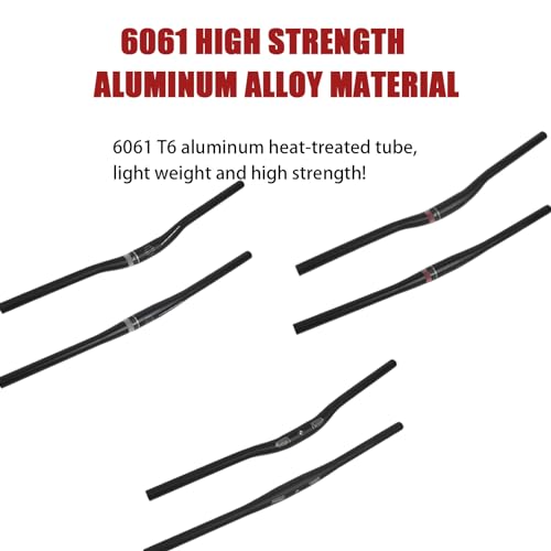 Aluminum Alloy Mountain Bike Handlebar 31.8mm 15mm Rise L55932
