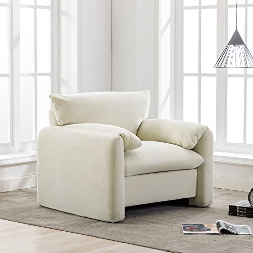 Grey Chenille Oversized Armchair P896