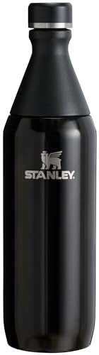 20 oz Insulated Stainless Steel Black Bottle O3407