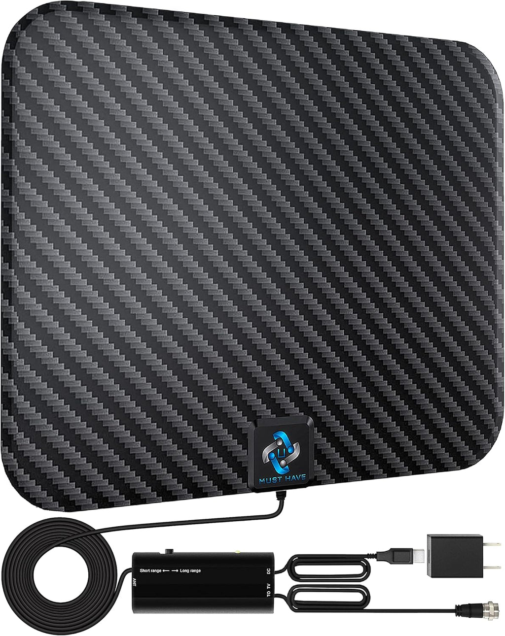 Amplified HD Digital TV Antenna with 18ft Coax Cable F369292