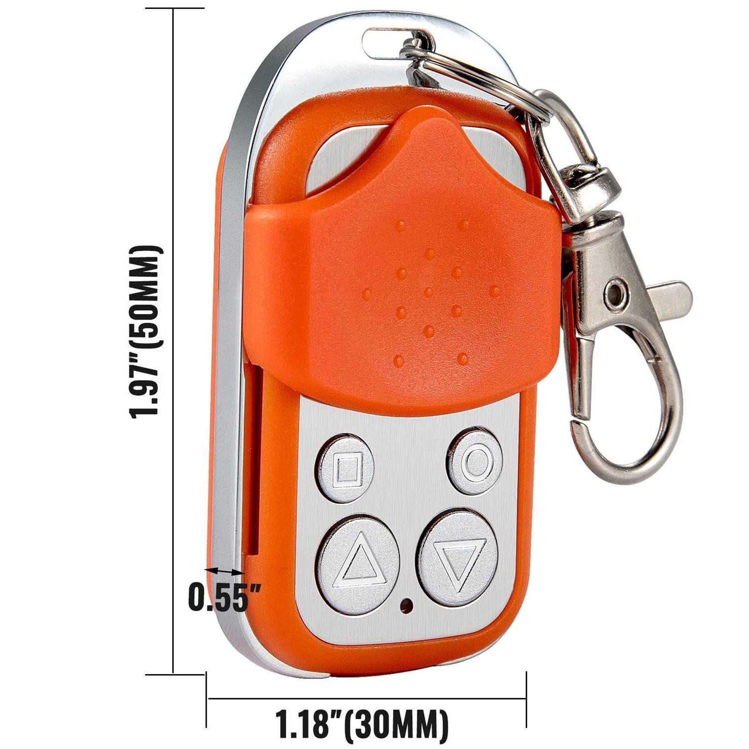 Orange 4 Button Gate Remote Control S707