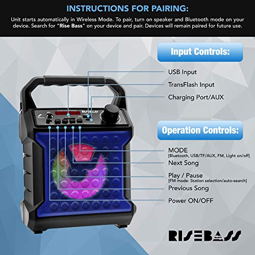 Portable Bluetooth Speaker with Microphone X1621