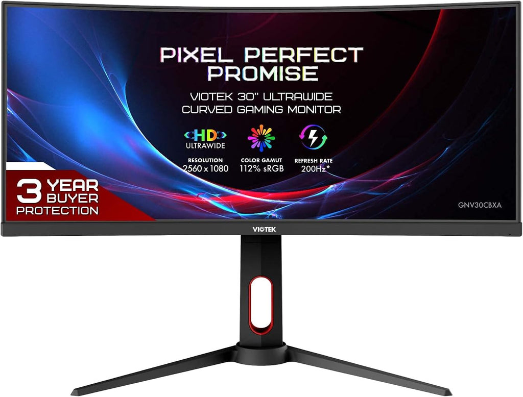 30-Inch 200hz Ultrawide Curved Gaming Monitor 1080p 21:1MS VA Panel M918473