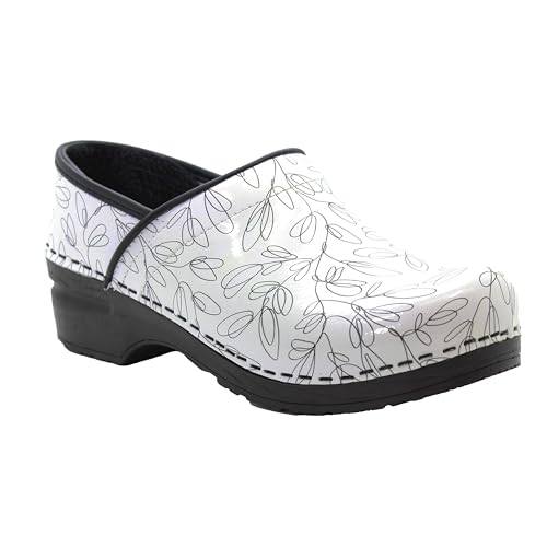 Printed Leather Clogs K449983