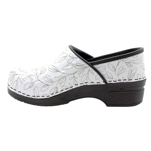 Printed Leather Clogs K449983
