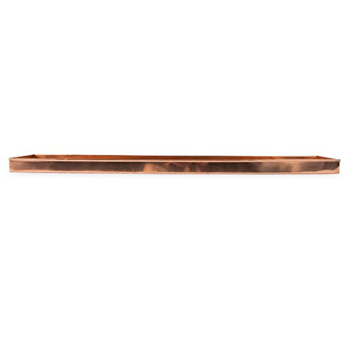 Copper Rectangular Windowsill Plant Tray, 29-in S1941
