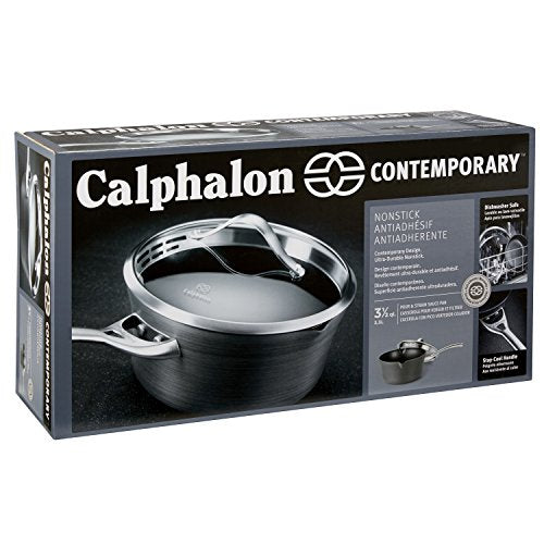 1 1/2-quart Black Hard-Anodized Aluminum Nonstick Sauce Pan G559
