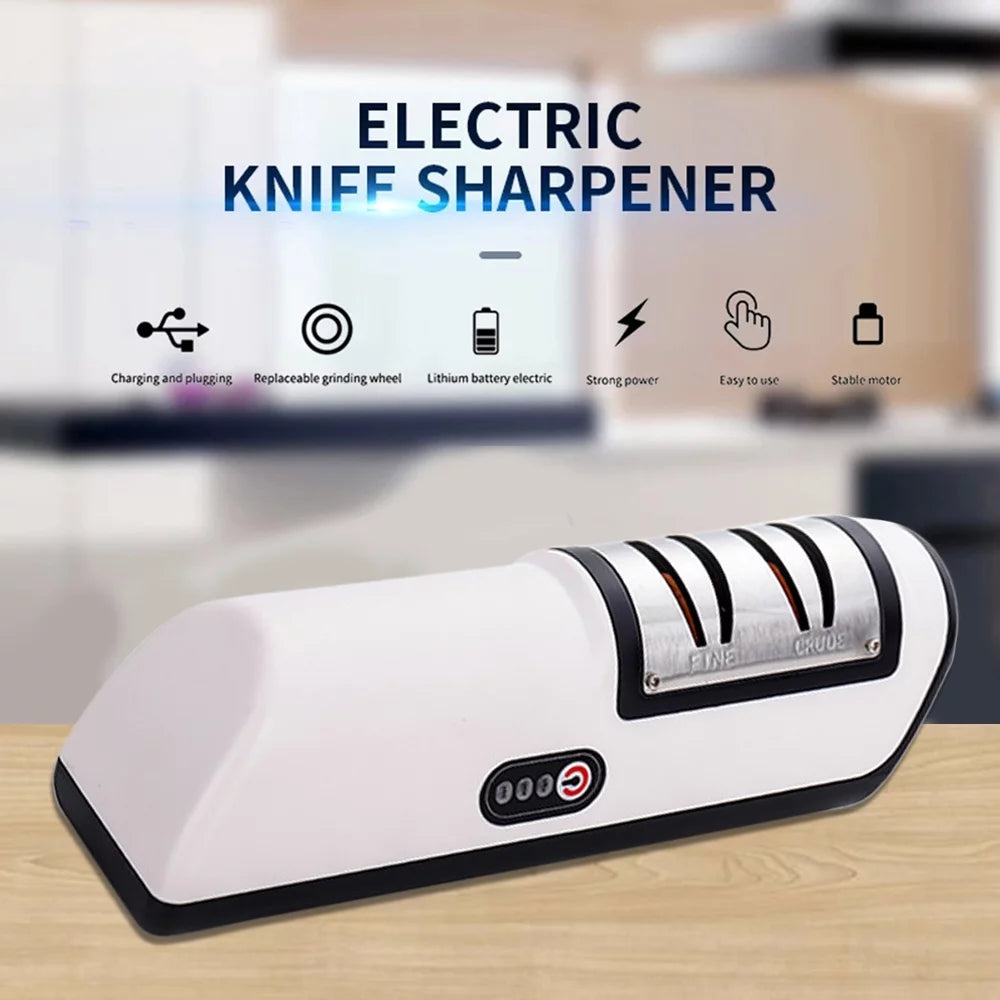 Electric Knife Sharpener 3 Speed Sharpening System E740882