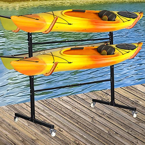 Freestanding Kayak Storage Rack for 2 Kayaks, Heavy Duty S966