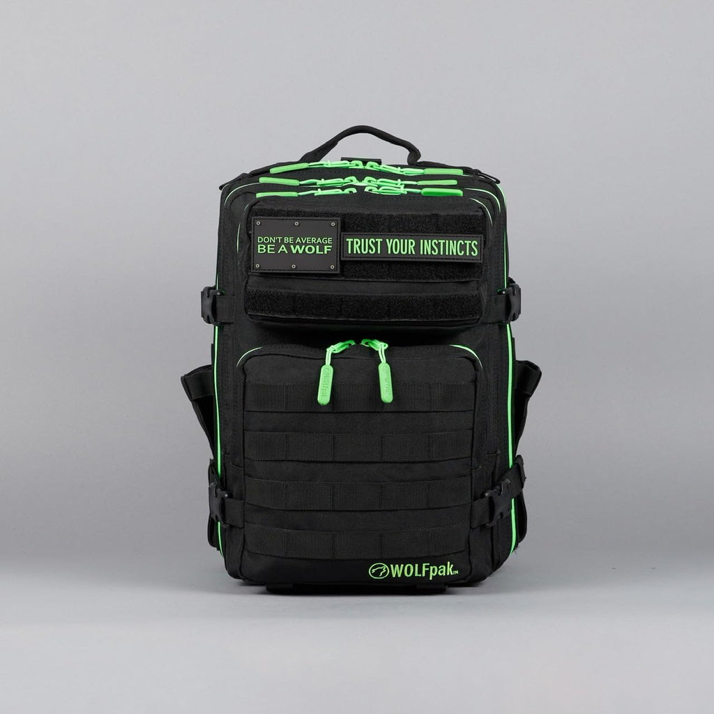 25 L BackPack Black Neon Green E43790