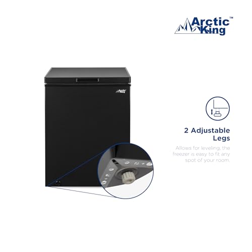 5.0 Cu.ft Chest Freezer with Removable Basket, Black Q15445