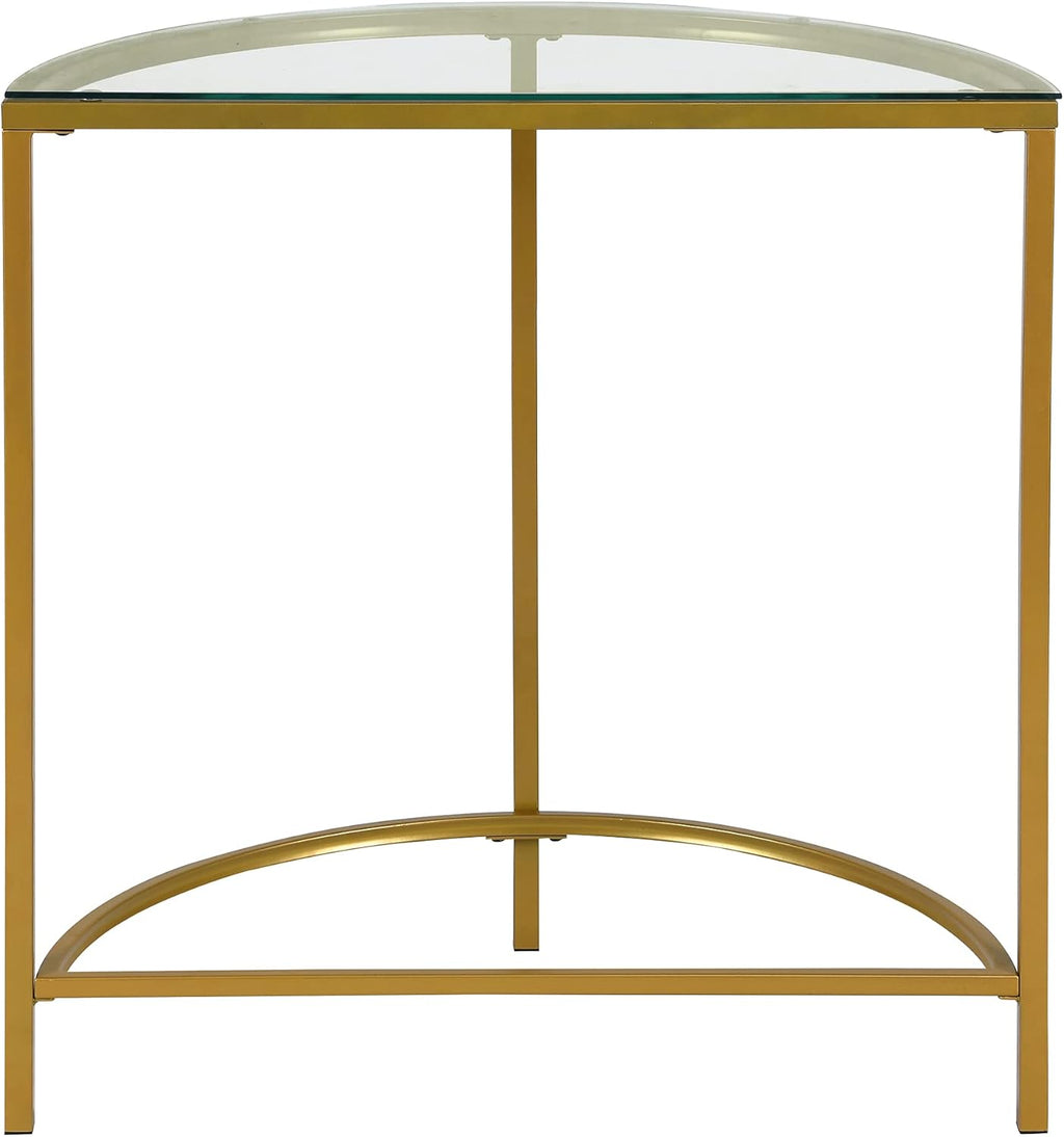 Gold Half Round Console Table K226931