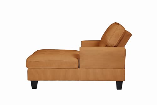 Green Corduroy Upholstered Chaise Lounge Sleeper Sofa Bed Chair X836