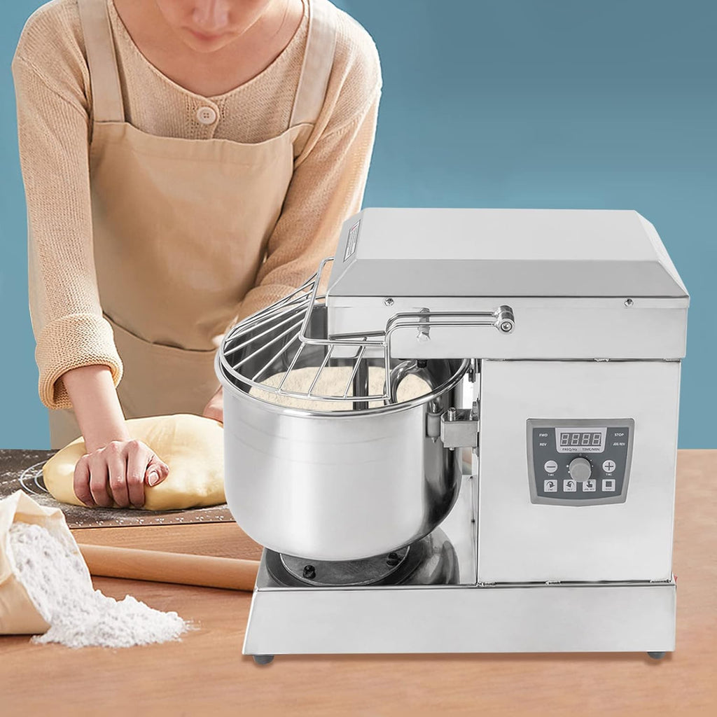 10.5Qt 1000W Spiral Mixer with Stainless Steel Bowl W551