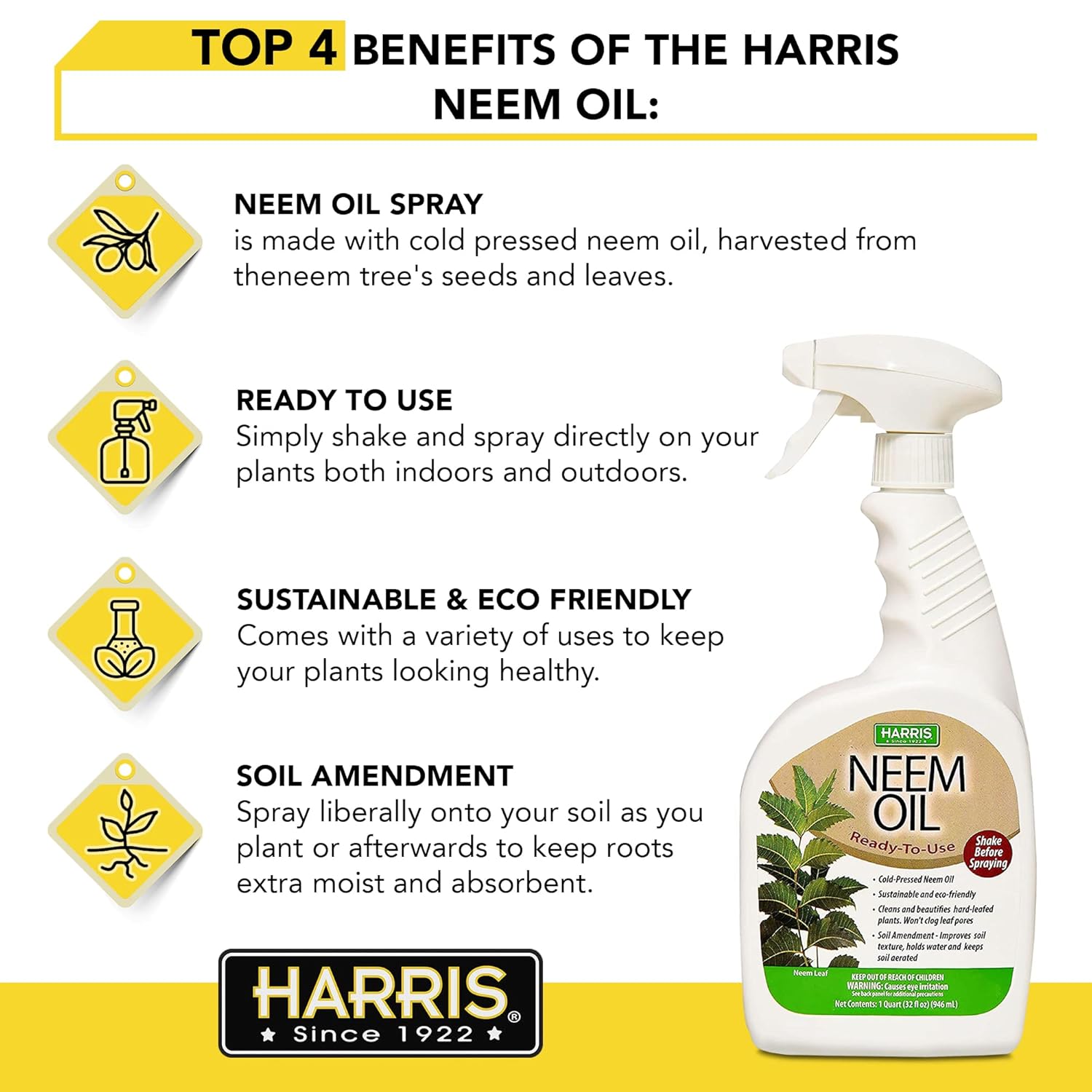 20oz Cold Pressed Neem Oil Spray Z721