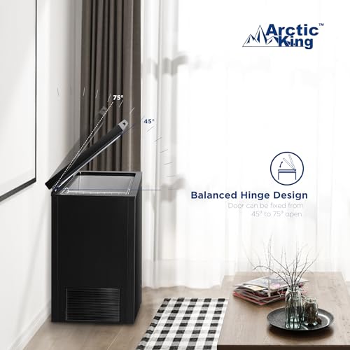 5.0 Cu.ft Chest Freezer with Removable Basket, Black Q15445