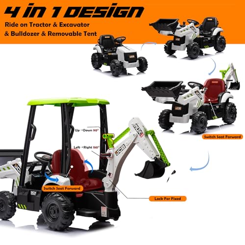 12V Yellow Electric Ride on Tractor Truck with Remote Control L4916