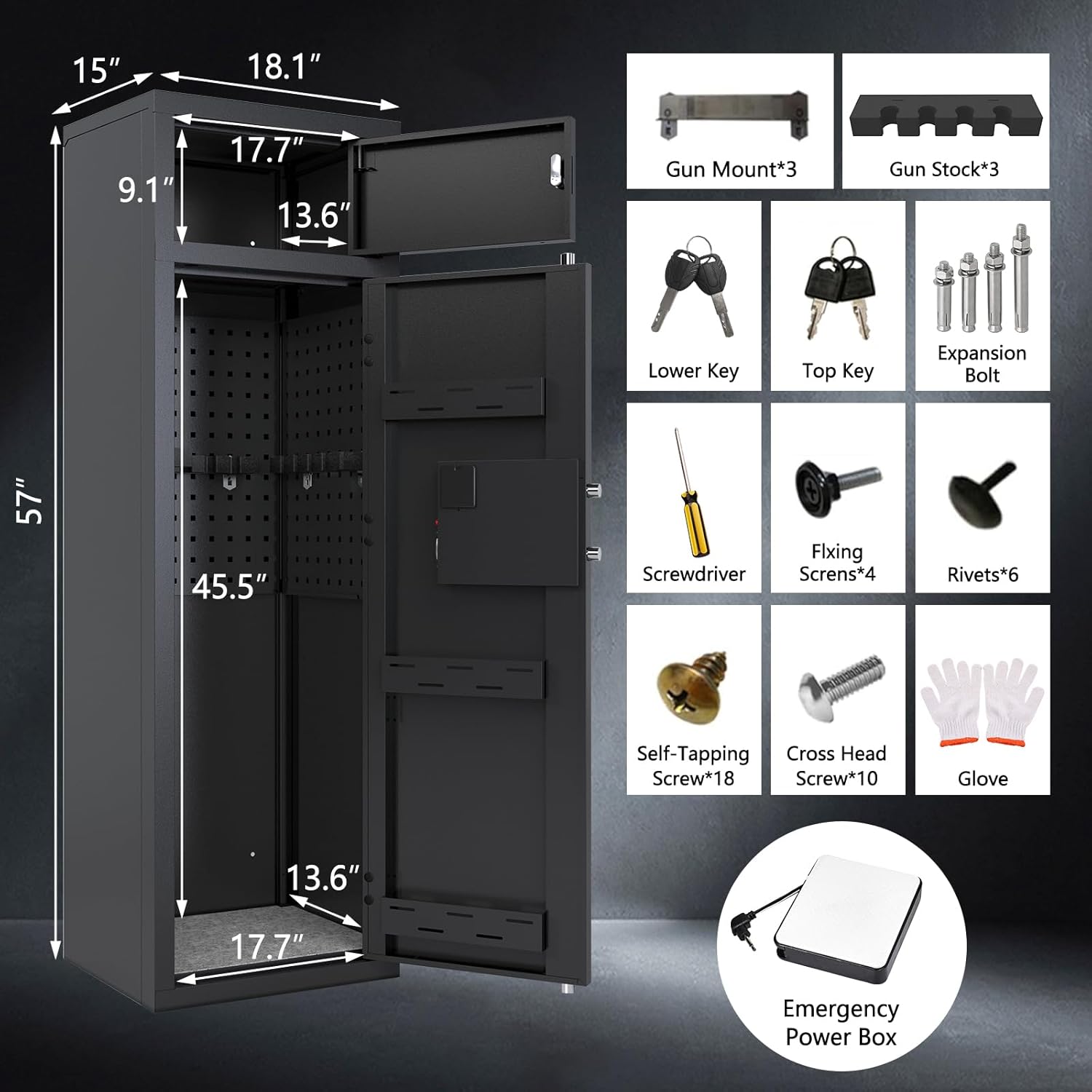 10-12 Gun Safe with Keypad M7323