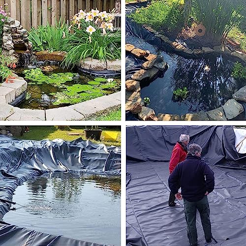 Black HDPE Pond Liner 0.13mm 10x10m Y4734