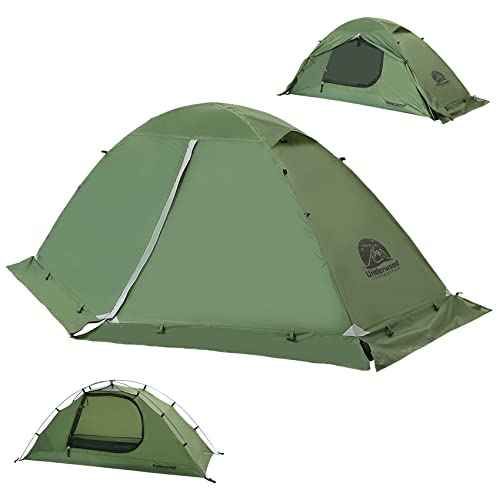 Lightweight 4-Season Waterproof Backpacking Tent for One Person W70894