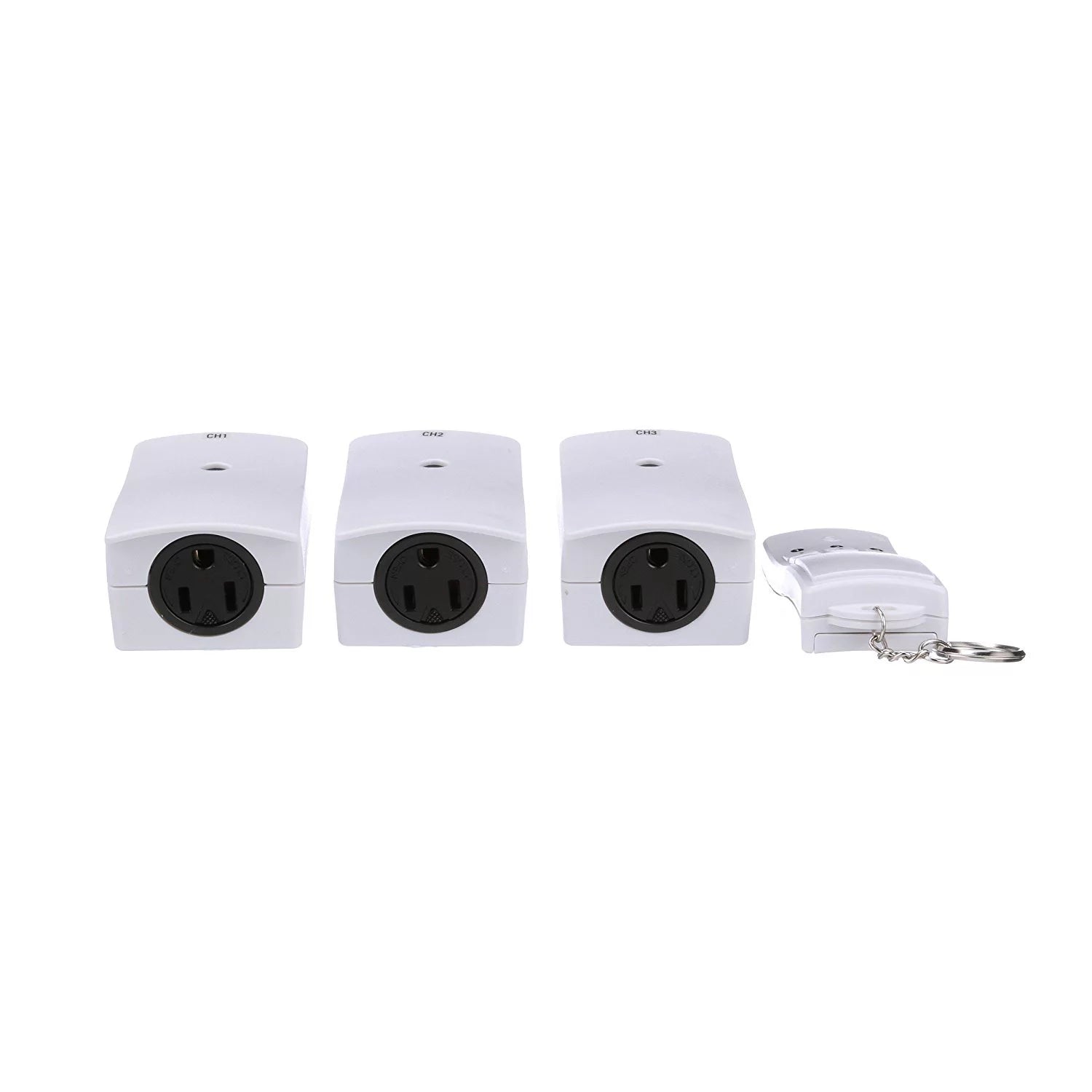White 3-Pack Wireless Remote Control with 3 Outlets B44806