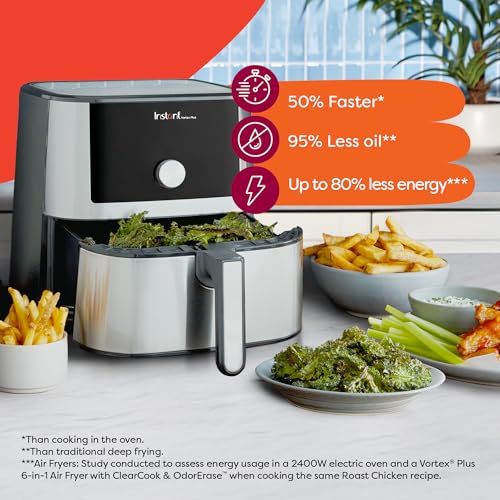 4QT Air Fryer, Stainless Steel O38500