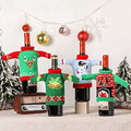 4 Pack Knitted Christmas Wine Bottle Covers S1965