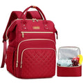 Grey 15.6 inch Laptop Backpack with Insulated Cooler Lunch Bag N318