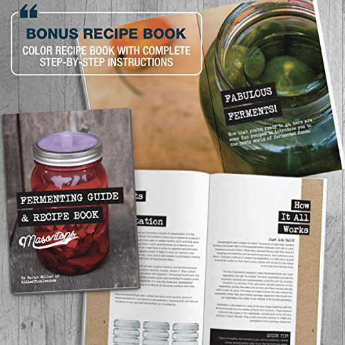 Fermentation Jar Starter Set with Mason Jar, Lids & Weight C784673