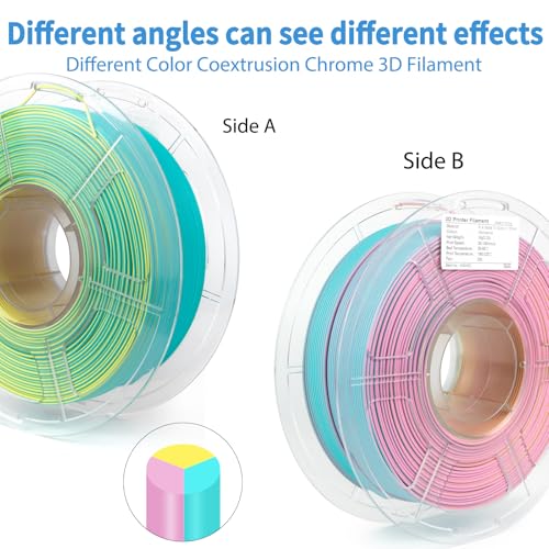 Clear Multicolor PLA 3D Printer Filament 1KG F429349